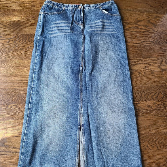 Hot kiss denim maxi skirt size 11 women's - Picture 1 of 9